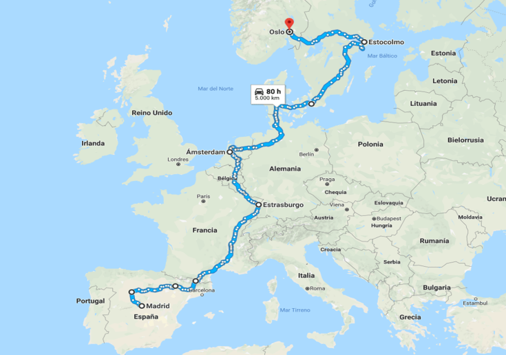 Madrid-Oslo